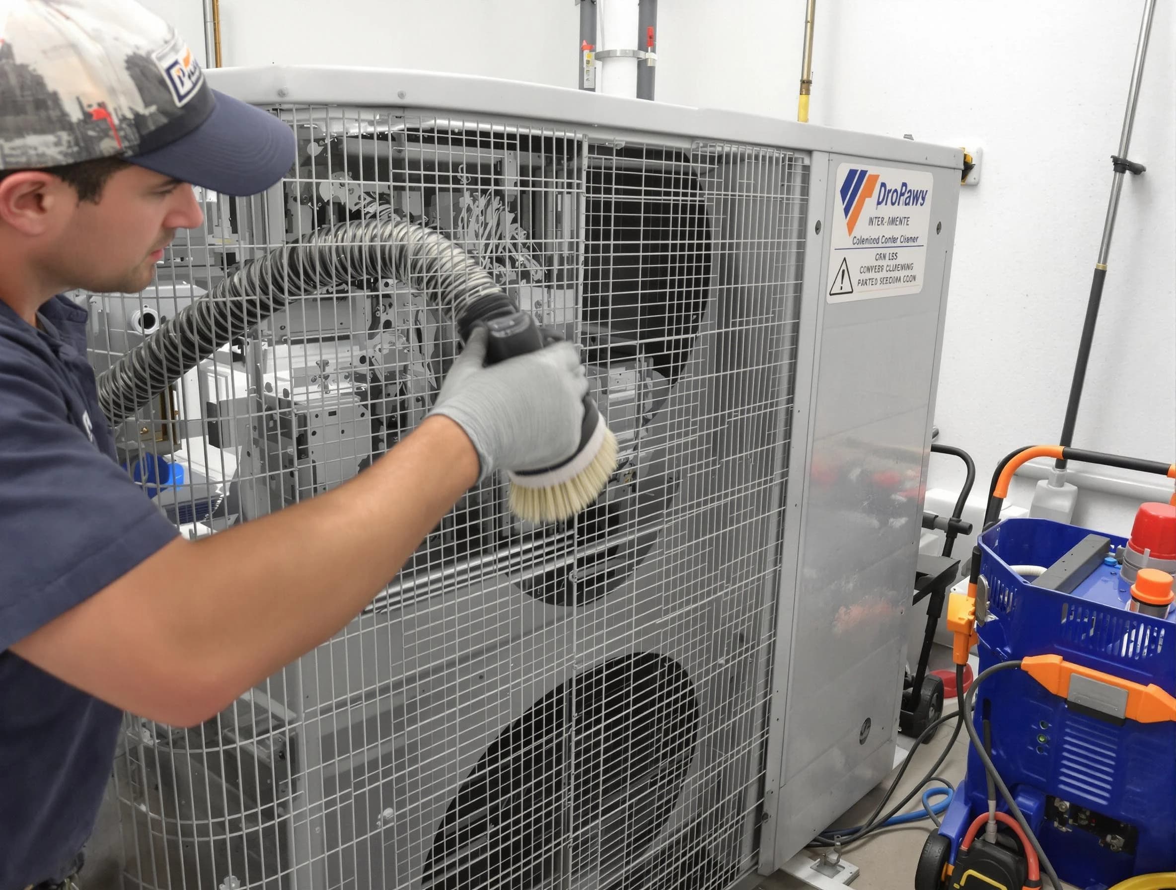 Lower Burrell Air Duct Cleaning specialist performing precision AC coil cleaning for improved system performance in Lower Burrell