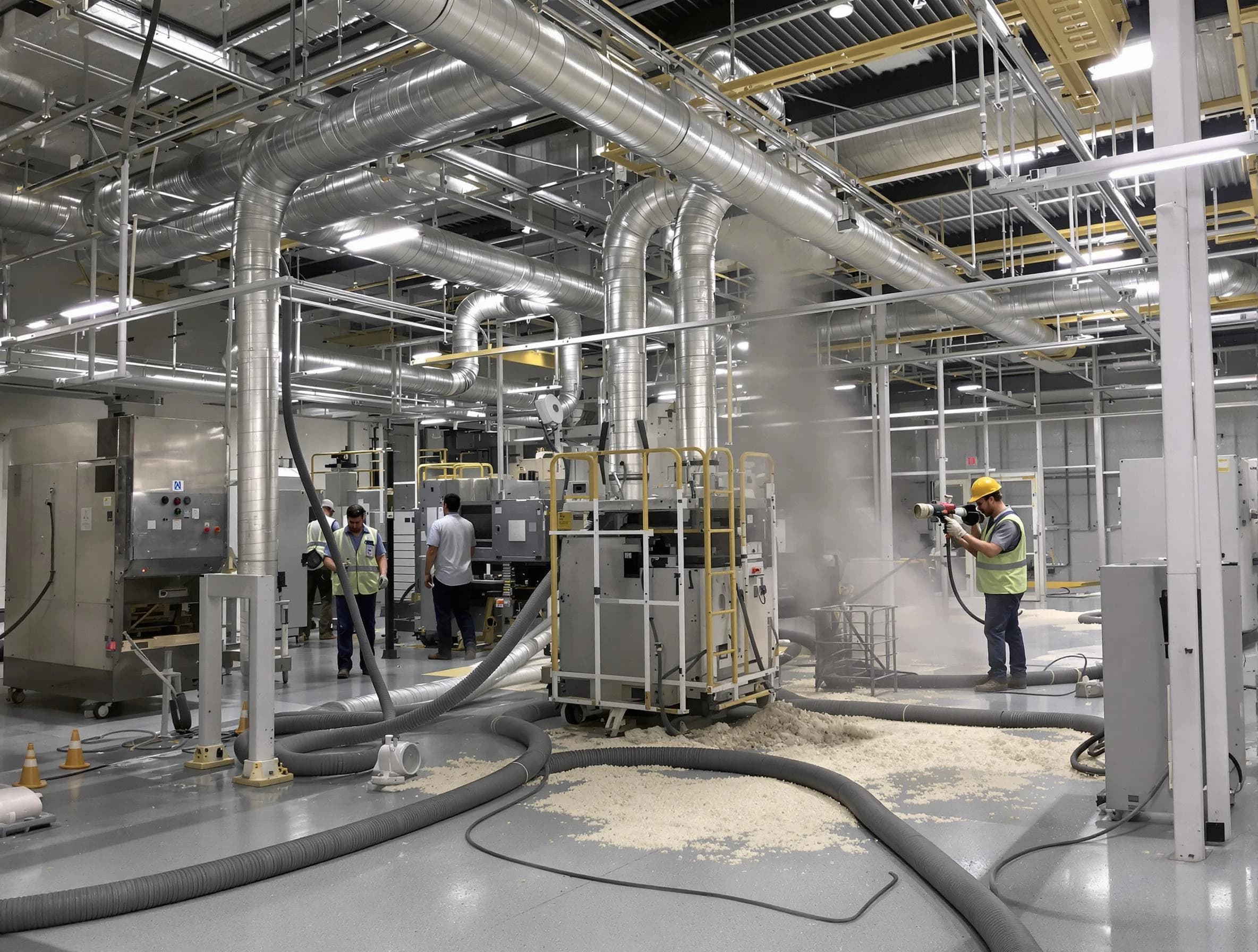 Heavy-duty industrial duct cleaning by Lower Burrell Air Duct Cleaning in Lower Burrell