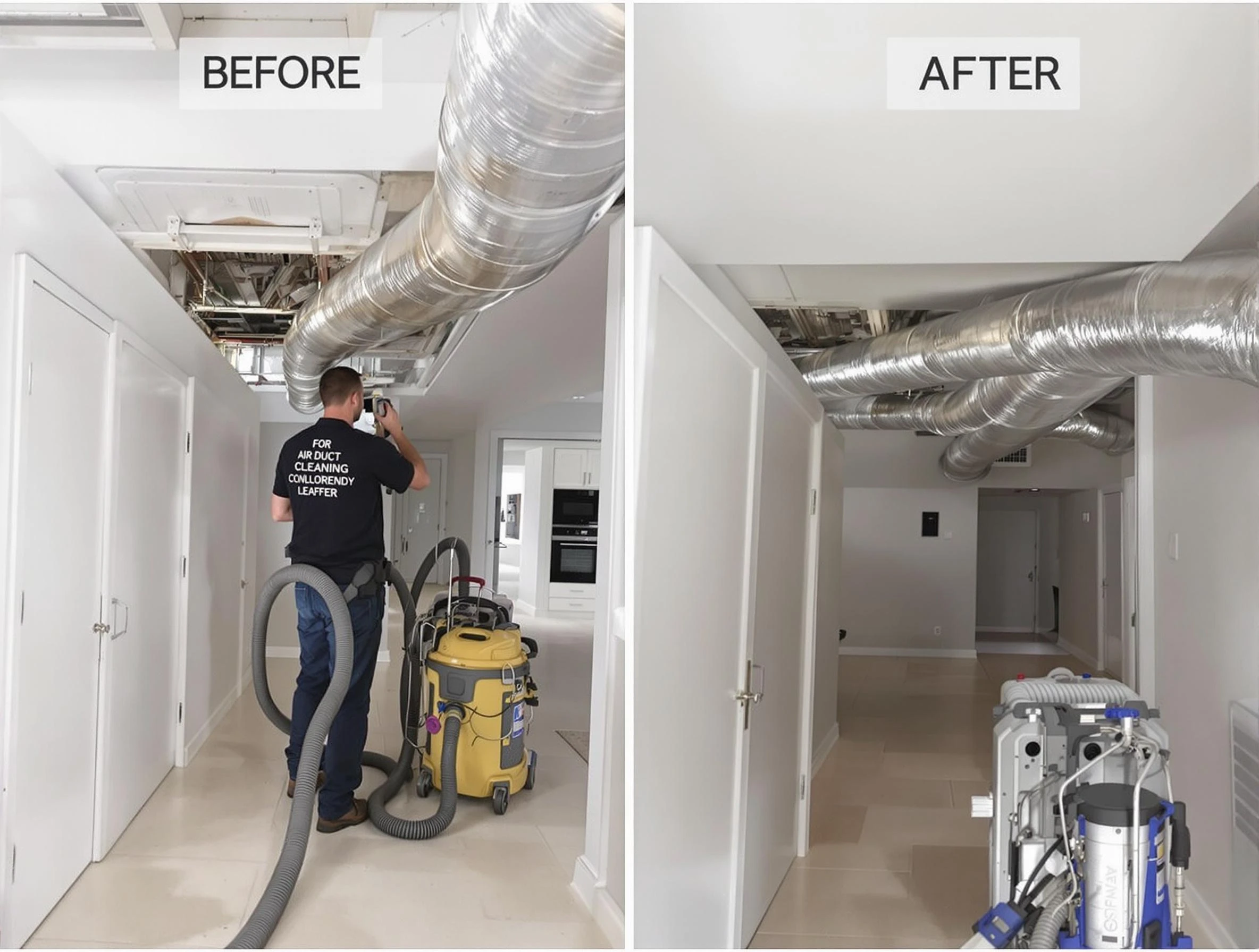 Lower Burrell Air Duct Cleaning professional performing thorough air duct cleaning in Lower Burrell