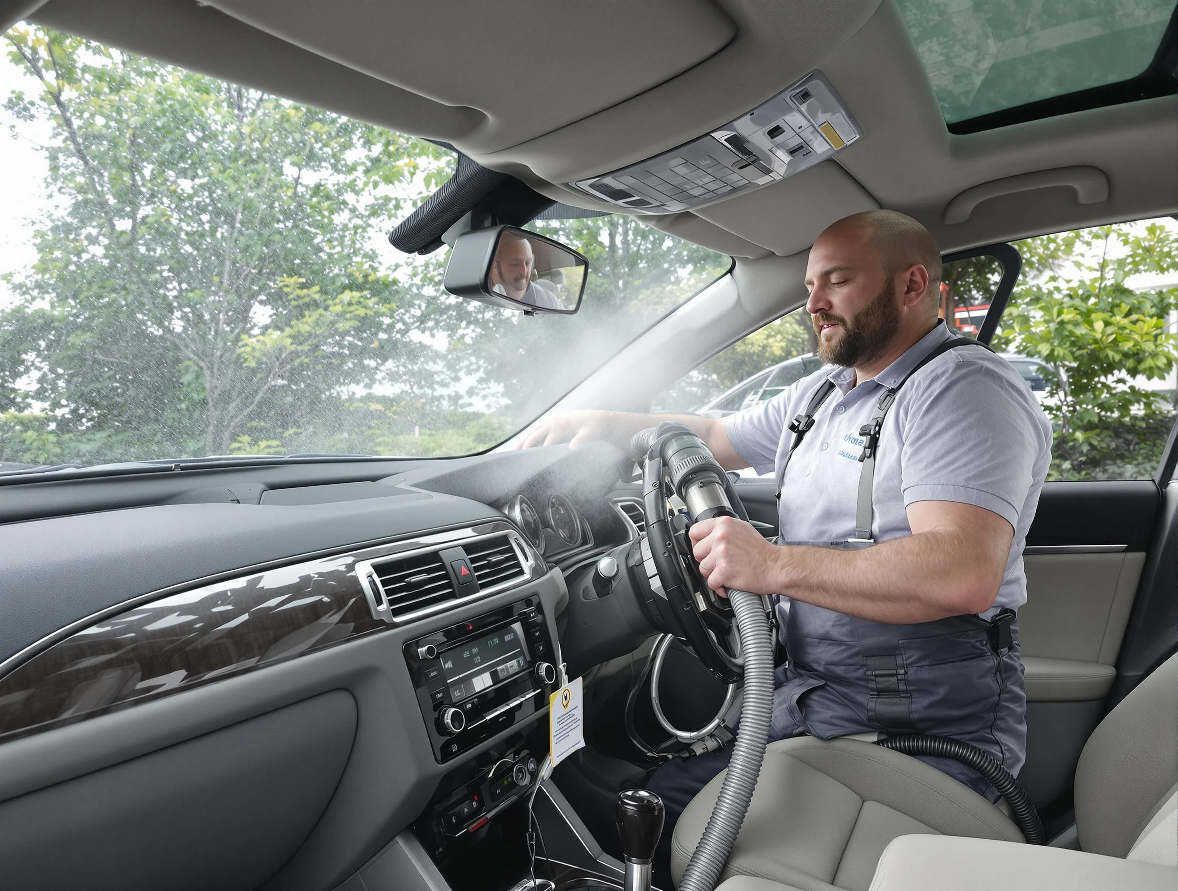 Lower Burrell Air Duct Cleaning specialist performing professional car duct cleaning in Lower Burrell